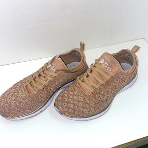 APL Techloom Phantom Lace-Up Sneakers in Dusty Mauve Pink 7.5